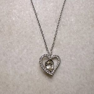 HOLIDAY SALE Swarovski Crystal Heart Pendant Necklace